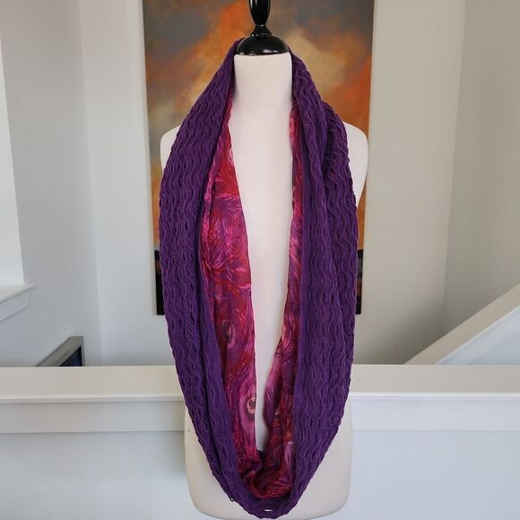 Infinity loop scarf purple and pink nwt - Picture 1 of 6
